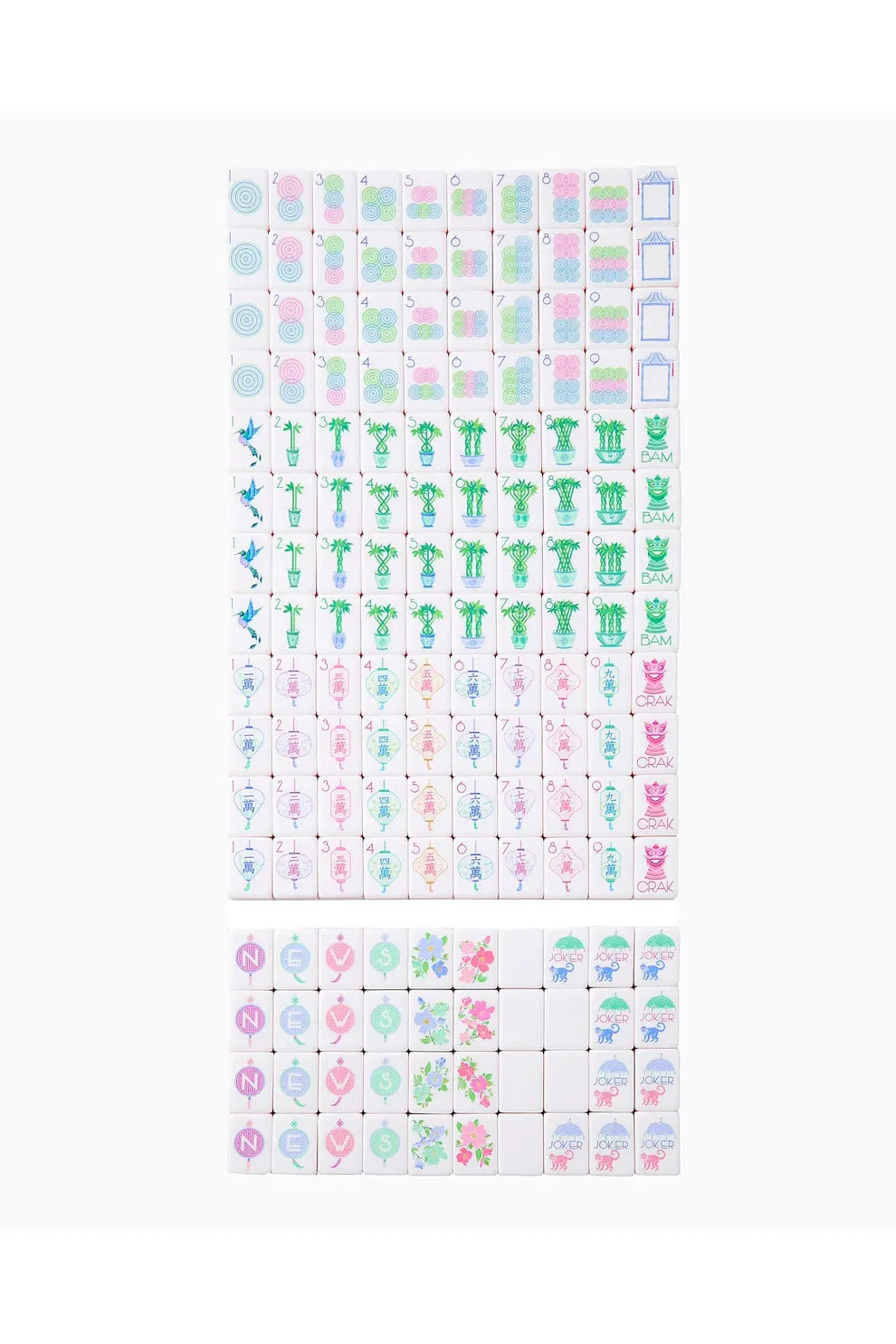 Luminaire Mahjong Tiles- FREE SHUFFLERS W/PURCHASE