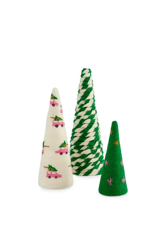 Pink Car Decorative Tree Set