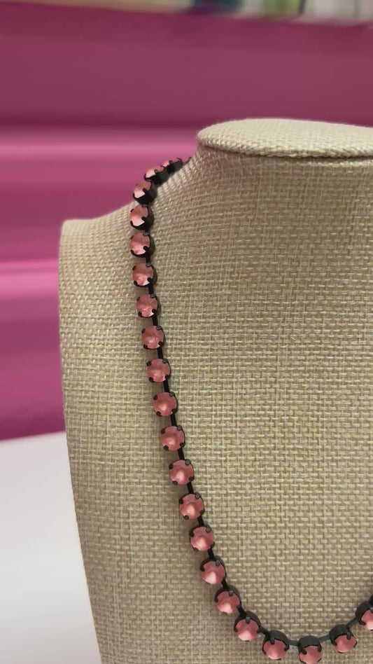 Tova Sarina Necklace Custom - Smutt/Rose Peach Matt