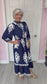 Grier Navy Bold Print Midi Dress