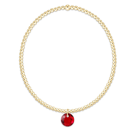 enewton Reflection 2mm Gold Birthstone Bracelets