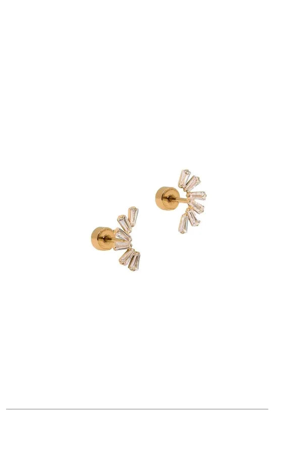 Delaney Gold Screwback Stud