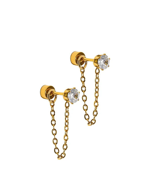 Indy Gold Screwback Stud