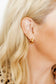 Micro Cross Gold Screwback Stud
