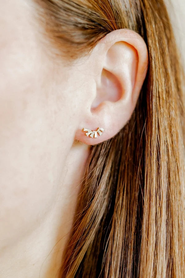 Delaney Gold Screwback Stud