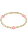 Signature Cross Gold Pattern 3mm Bead Bracelet (choice of 4 cross colors)✔️