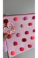 Red + Pink Pom Pom Pouch